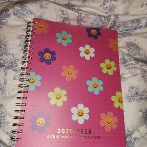 Callie Danielle Colorful Floral Teacher Planner 2025-2026